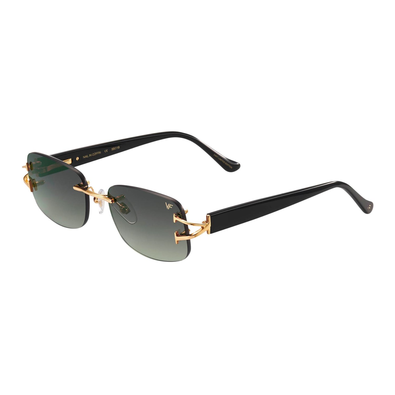 Vamp Life x Vintage Frames Nail in Coffin Limited Edition Rimless Drill Mount